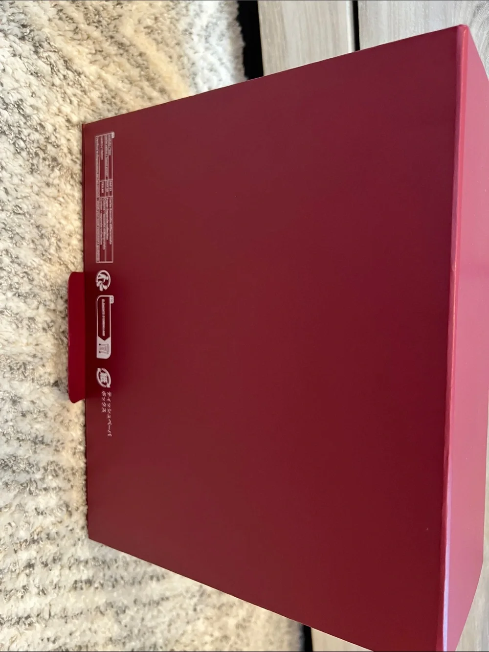 New Gucci Beautiful Burgundy Box with Silver Branded Tissue Sheet
